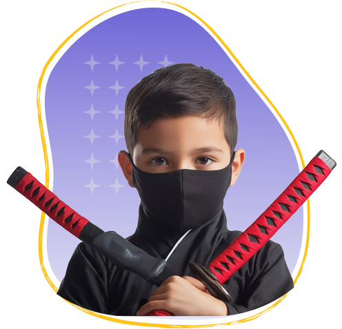 Ninja kid - educational image